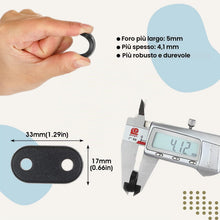 Carica l'immagine nel visualizzatore di Gallery, Photect 200 Set Kit di Fissaggio per Frangivista 200 Clip, Nero