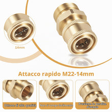 Carica l'immagine nel visualizzatore di Gallery, Zocipro 4Pcs Set Adattatore Idropulitrice da M22-14mm a 1/4 di Pollice, Kit di Collegamento Rapido e Scollegamento per I