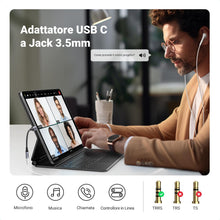 Carica l'immagine nel visualizzatore di Gallery, UGREEN Adattatore USB C a Jack 3.5mm Chip DAC per Cuffie Tipo C (Gray)