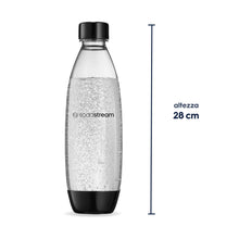 Carica l'immagine nel visualizzatore di Gallery, SodaStream Fuse – 2x bottiglie in plastica 1L per gasare l’acqua, nera