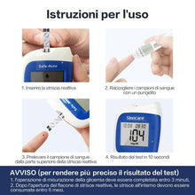 Carica l'immagine nel visualizzatore di Gallery, Sinocare 50 pezzi Strisce Reattive per Glicemia per Safe Accu2 Senza Ago