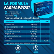 Carica l'immagine nel visualizzatore di Gallery, CISBANI PHARMA Farmaprost Serenoa Repens 400 mg - 30 Compresse