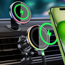 Carica l'immagine nel visualizzatore di Gallery, MANKIW Caricatore Auto per MagSafe, 15W Caricatore Wireless Auto per iPhone 17/16/15/14/13/12, Supporto Telefono da Auto