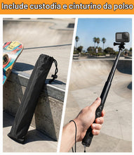 Carica l'immagine nel visualizzatore di Gallery, 120cm Invisible Selfie Stick Alluminio, Bastone Allungabile Autodifesa per Insta360,per GoPro,DJI, Action Camera,Bastone
