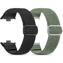Carica l'immagine nel visualizzatore di Gallery, 2 Pezzi Cinturino Compatibile con Xiaomi Redmi Watch 6/5/4 Uomini Donne,Regolabile Sportiva Nylon Elastico Cinturino per