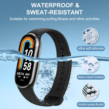 Carica l'immagine nel visualizzatore di Gallery, Higgs 3 Pezzi Cinturini Compatibile con Cinturino Xiaomi Mi Band 8/Mi Band 8/Xiaomi Mi Band 9/Mi Band 9 per Donna e Uomo