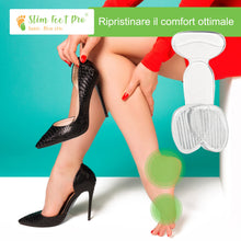 Carica l'immagine nel visualizzatore di Gallery, Solette Mezzo Plantare Cuscinetti per Piedi, Avampiede e Posteriore per scarpe troppo grandi | Cuscinetto Antiscivolo pe