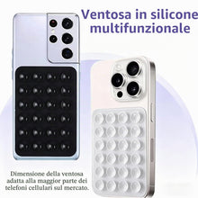 Carica l'immagine nel visualizzatore di Gallery, 4 Pezzi Supporto Cellulare A Ventouse In Silicone Antiscivolo, Con Retro Adesivo, Compatibile Con Tutti I Modelli Di Sma