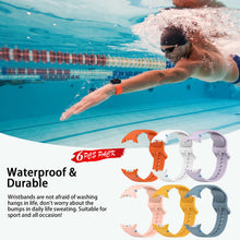 Carica l'immagine nel visualizzatore di Gallery, BDIG 6 Pezzi Cinturino Sportivo Compatibile con Samsung Galaxy Watch 9/8/8 Classic,Cinturini Silicone Morbido Ricambio U