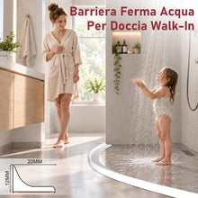 Carica l'immagine nel visualizzatore di Gallery, alophoty Barriera Doccia Ferma Acqua Silicone, 100 cm, Bianco