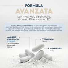 Carica l'immagine nel visualizzatore di Gallery, Magnesio Bisglicinato 2250 mg + Vitamina B6 e D3. 150 Compresse per 5 Mesi