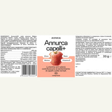 Carica l'immagine nel visualizzatore di Gallery, Aenea, Mela Annurca Capelli 60 Cps, Anticaduta Uomo e Donna, Rinforza e Favorisce la Crescita Con Biotina, Selenio, Rame