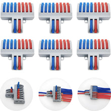 Carica l'immagine nel visualizzatore di Gallery, CESFONJER SPL-82 Morsettiere Elettriche, Connettori Elettrici Rapid, 2 in 8 fuori Bilaterale Connettore Conduttore Compa