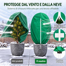 Carica l'immagine nel visualizzatore di Gallery, Lifewit Telo Copri Piante Inverno con Cerniera Laterale, 2 Pack, 120x180 cm