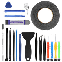 Carica l'immagine nel visualizzatore di Gallery, LIHAO 21 in 1 strumento di riparazione per cellulare, set di strumenti professionali, cacciavite, colla a ventosa per sm