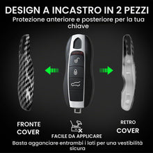 Carica l'immagine nel visualizzatore di Gallery, kwmobile Cover copri-chiave compatibile con Porsche 3 Tasti (Keyless) - Guscio protettivo chiavi auto - copertina in pla