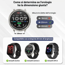 Carica l'immagine nel visualizzatore di Gallery, Cinturino in Metallo Compatibile con Amazfit Active2/Active/GTS4/GTS3/GTS2/GTS, Bracciali di Ricambio in Acciaio Inox da