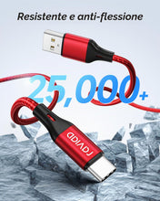 Carica l'immagine nel visualizzatore di Gallery, RAVIAD Cavo USB C Ricarica Rapida [3Pezzi, 2m], Cavo USB Type-C QC 3.0