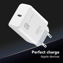 Carica l'immagine nel visualizzatore di Gallery, Cellularline | Caricabatterie da Rete | Caricabatterie da rete USB-C 20W per la carica alla massima velocità di iPhone 8