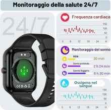 Carica l'immagine nel visualizzatore di Gallery, 2026 Smartwatch Uomo Donna, 100+ Sportive Fitness Tracker con Sonno Contapassi Cardiofrequenzimetro, 1.96" Smartwatch co
