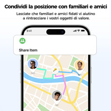 Carica l'immagine nel visualizzatore di Gallery, MiLi LiTag Duo Localizzatore Bluetooth con Portachiavi, Confezione da 1