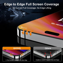 Carica l'immagine nel visualizzatore di Gallery, QHOHQ Vetro Temperato per iPhone 16 Pro Max + Pellicola Fotocamera, Grado Militare Pellicola Prottetiva, [Copertura Comp