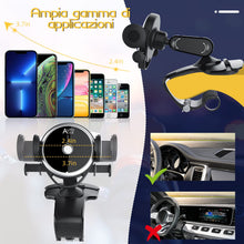 Carica l'immagine nel visualizzatore di Gallery, Porta Cellulare da Auto,360 Gradi di Rotazione Supporto Cellulare Auto