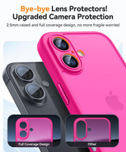 Carica l'immagine nel visualizzatore di Gallery, CANSHN Cover Opaca per iPhone 16 (6,1 Pollici), [Protezione Completa Della Fotocamera] Custodia Traslucida Opaca Protett