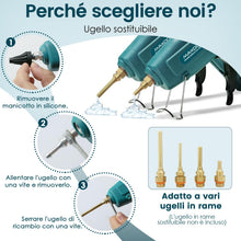 Carica l'immagine nel visualizzatore di Gallery, MAXDONE Pistola Colla a Caldo 60W &amp; 100W &amp; Chiudi con un clic, Pistola Grandi Colla a Caldo Professionale con 12 stick d