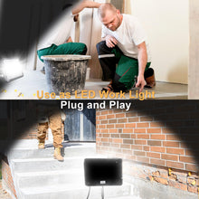 Carica l'immagine nel visualizzatore di Gallery, CREATESTAR Faretto Led da Esterno 50W 2 Pezzi, 5000LM Faretti Led Esterni 6500K luce bianca fredda, IP66 Impermeabile Fa