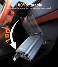 Carica l'immagine nel visualizzatore di Gallery, 3-IN-1 Retrattile Caricatore Auto【Ricarica rapida】12V/24V Adattatore USB C