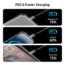 Carica l'immagine nel visualizzatore di Gallery, BENFEI Cavo USB C USB C 60W [4Pezzi 2x1M+2x2M], Cavo USB Type-C Ricarica Rapida, New Nylon Cavo Tipo C Caricabatterie Ce
