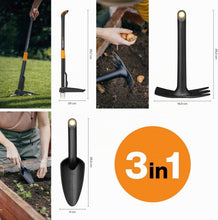 Carica l'immagine nel visualizzatore di Gallery, Fiskars Set di Attrezzi da Giardino, 3 pezzi, Sarchiatore Xact