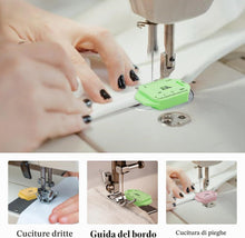 Carica l'immagine nel visualizzatore di Gallery, 3 pezzi Guida per cucitura magnetica per macchina da cucire Guida orlatrice poligonale multifunzione aggiornata con scala Magnete potente Forniture per accessori da cucito universali