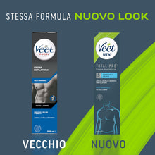 Carica l'immagine nel visualizzatore di Gallery, Veet Men Crema Depilatoria Uomo Petto e Corpo Pelli Sensibili, Dermatologicamente Testata, Formato Convenienza 400 ml (2