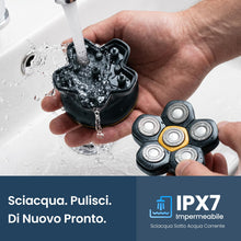 Carica l'immagine nel visualizzatore di Gallery, MAXGROOM Rasoio Testa Calva 8000 giri/min 80 Minuti di Autonomia (Grigio)