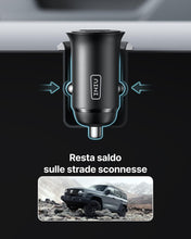 Carica l'immagine nel visualizzatore di Gallery, INIU Caricatore Auto USB C, 60W Combinati [Type C 30W + USB A 30W], Nero