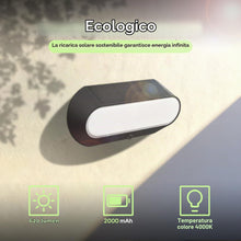 Carica l'immagine nel visualizzatore di Gallery, auralab Luci Solari Esterno con Sensore di Movimento, Batteria 2000 mAh Sostituibile, Luci di Sicurezza, Impermeabile IP