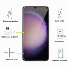 Carica l'immagine nel visualizzatore di Gallery, Vetro Temperato per Samsung Galaxy S23+ / S23 Plus [2 Pezzi] Vetrino Protettivo Pellicola Protezione Schermo
