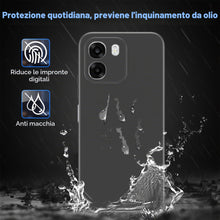 Carica l'immagine nel visualizzatore di Gallery, Cover per OPPO A6/A6X/A6T Pro 4G/5G + 2 Pezzi Vetro Temperato, Custodia Protettiva Morbida in Silicone TPU Anticaduta e 
