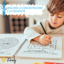 Carica l'immagine nel visualizzatore di Gallery, Finoly Libri Pregrafismo per Bambini | Libri Pregrafismo 3-6 Anni | Libro per Imparare a Scrivere A4 | Impariamo a Tracc
