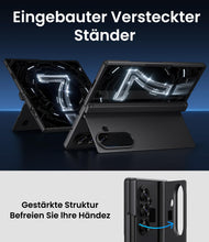 Carica l'immagine nel visualizzatore di Gallery, Cover per Samsung Galaxy Z Fold 7 con Supporto, 2025, Nero