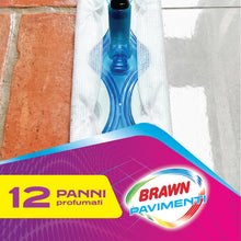 Carica l'immagine nel visualizzatore di Gallery, Brawn Pavimenti, Panni Lavapavimenti Effetto Igienizzante, Profumati al Fresco Limone, Doppia Superficie Pulente Senza R