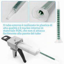 Carica l'immagine nel visualizzatore di Gallery, Set di Pistola per Colla, AB Pistola Erogatrice 1:1, Pistole per Silicone per DIY, con 50 Tubi di Miscelazione F08, Pist