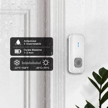 Carica l'immagine nel visualizzatore di Gallery, SURFOU Campanello Senza Fili Impermeabile per Esterni, Campanello Rumoroso Wireless a Lunga Distanza di 400 m per la Cas