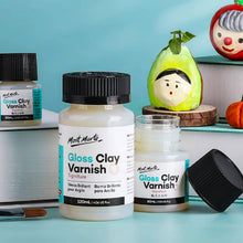 Carica l'immagine nel visualizzatore di Gallery, Mont Marte Smalto per Argilla Lucido 120ml – Vernice Trasparente per Argilla Polimerica, Argilla Autoindurente e Ceramic