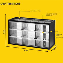 Carica l'immagine nel visualizzatore di Gallery, STANLEY Contenitore multiuso con 9 cassetti grandi, 1-93-978