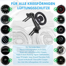 Carica l'immagine nel visualizzatore di Gallery, Compatibile con Magsafe Porta Cellulare Auto per Mercedes Benz A/B/C/E/G/GLA/GLK Mini Cooper Smart 453 Bocchetta Aria Ro