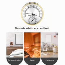 Carica l'immagine nel visualizzatore di Gallery, Termometro Sauna Igrometro,Termometro Ambiente Analogico da Parete