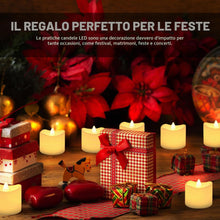 Carica l'immagine nel visualizzatore di Gallery, CNMTCCO Candele a LED, 24Pcs Candele a LED Senza Fiamma, Lumini LED, Luce Calda Senza Fiamme con Batterie per Decorazion